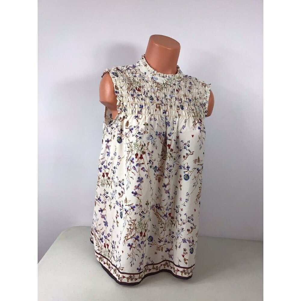 Max Studio Floral Blouse Top Womens Small - Picture 3 of 6
